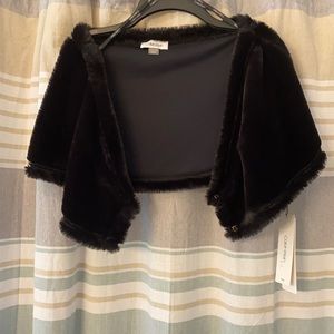 Calvin Klein Faux Fur Wrap